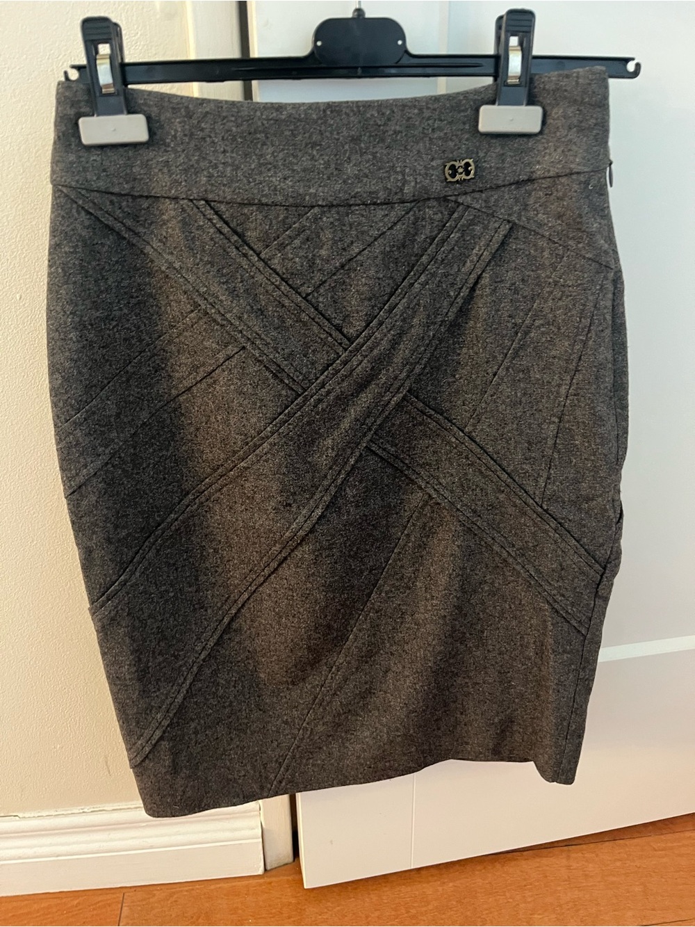 Roberto Cavalli wool blend pencil skirt